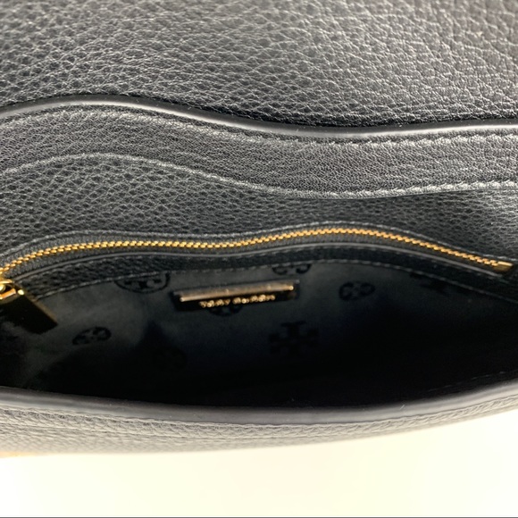 New Tory Burch Jamie Black Leather Crossbody - Picture 7 of 7